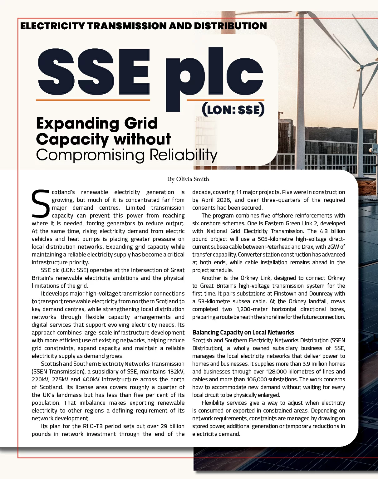  Electric Transmission and Distribution  | Utilities Business Review